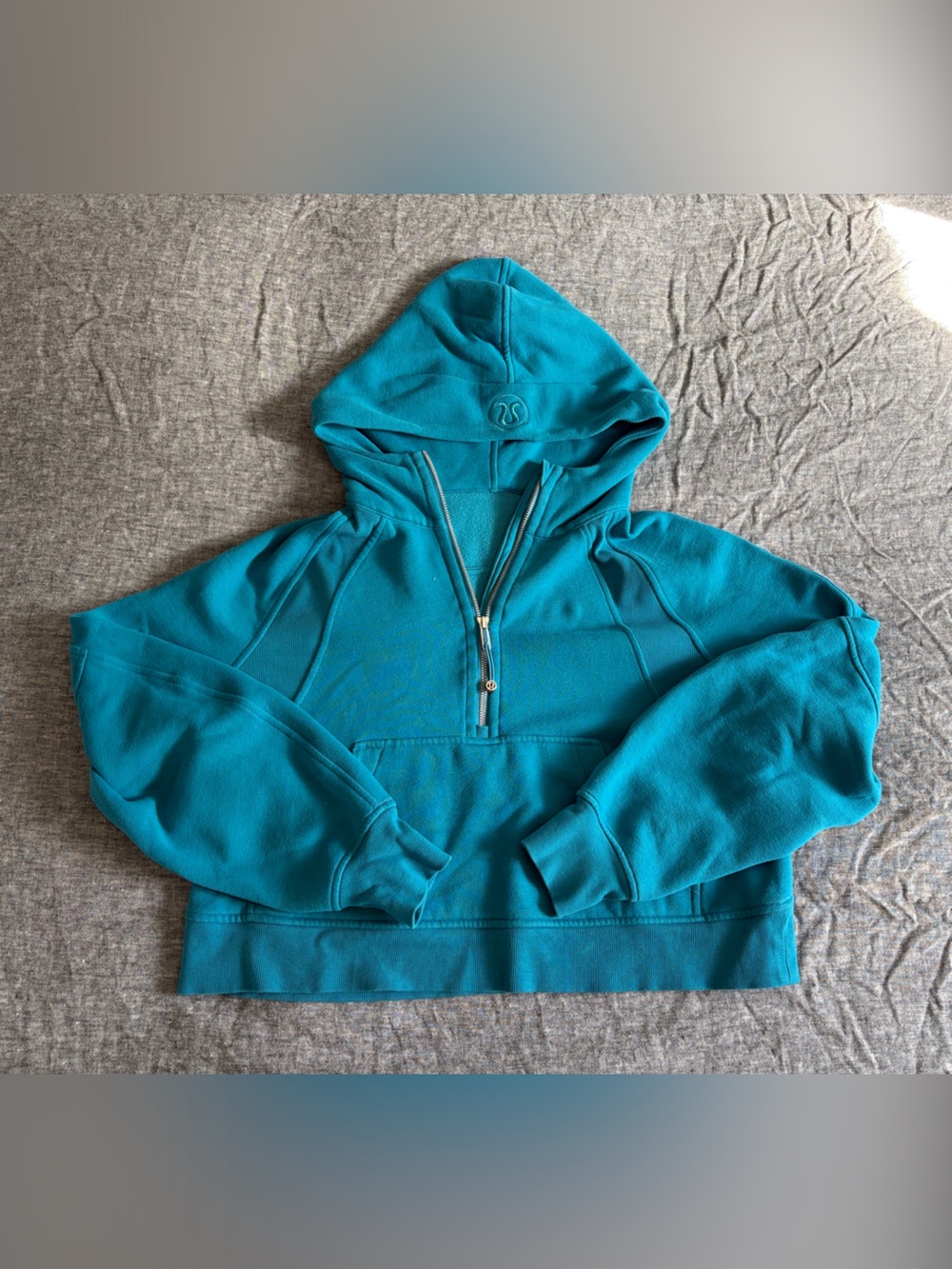lululemon athletica Turquoise Half-Zip Hoodie
